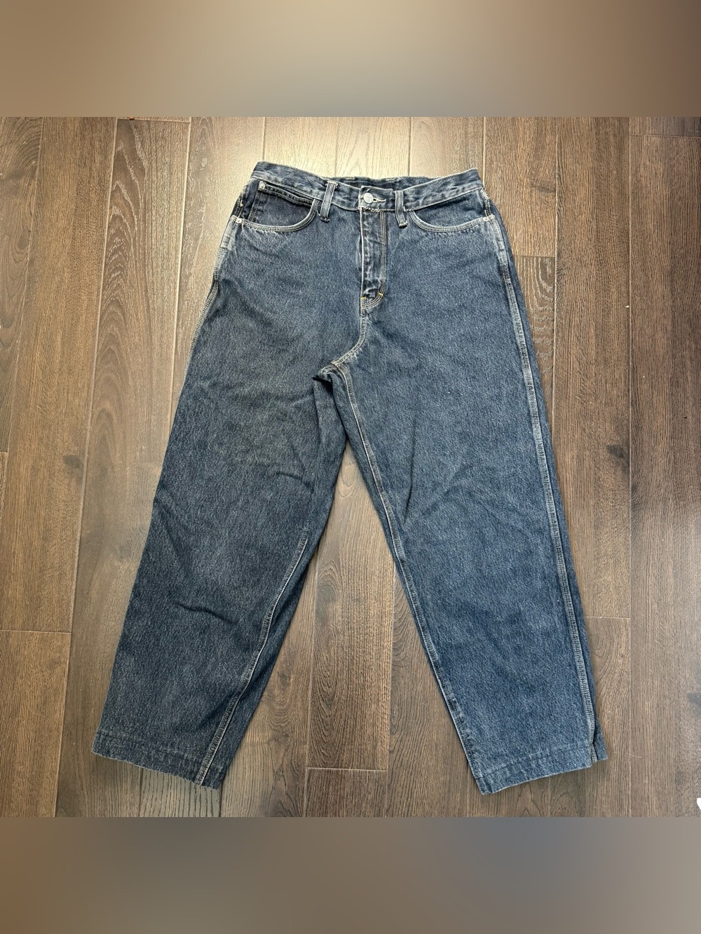 Mecca USA Dark‎ Blue Straight-Leg Wide Men’s Jeans Baggy - Picture 6 of 6